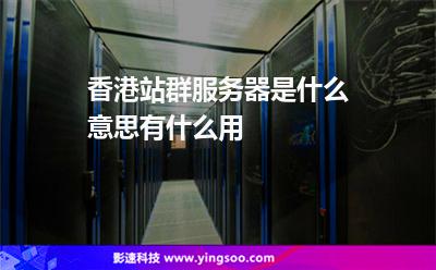 香港站群服务器是什么意思有什么用