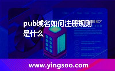 .pub域名如何注册，规则是什么?