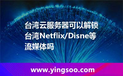 台湾云服务器可以解锁台湾Netflix/Disne等流媒体吗