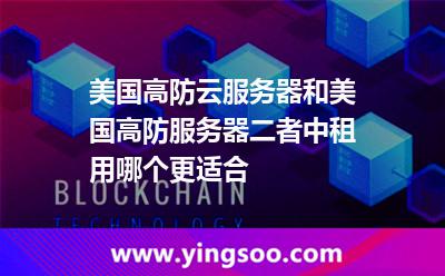 美国高防云服务器和美国高防服务器，二者中租用哪个更适合