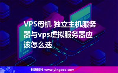 VPS母机 独立主机服务器与vps虚拟服务器应该怎么选