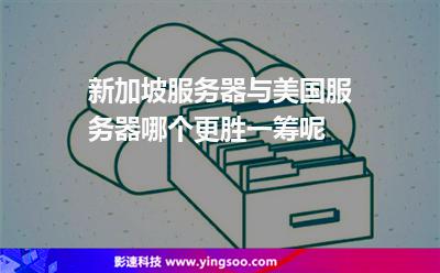 新加坡服务器与美国服务器哪个更胜一筹呢