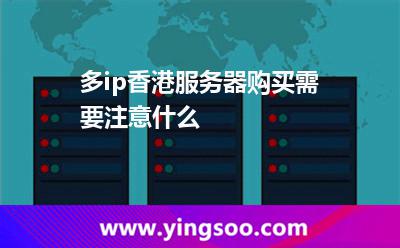 多ip香港服务器购买需要注意什么?