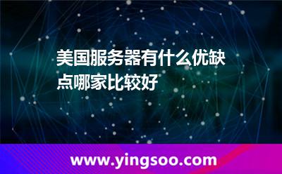 美国服务器有什么优缺点，哪家比较好