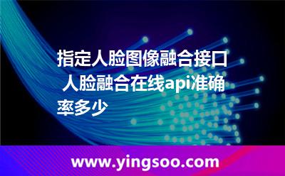 指定人脸图像融合接口 人脸融合在线api准确率多少 