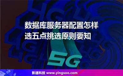 数据库服务器配置怎样选五点挑选原则要知