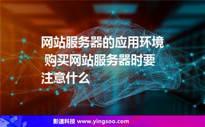 网站服务器的应用环境 购买网站服务器时要注意什么