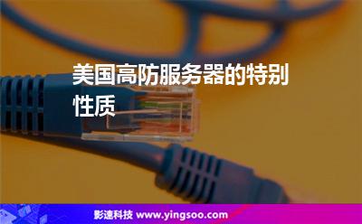 美国高防服务器的特别性质