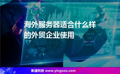 海外服务器适合什么样的外贸企业使用