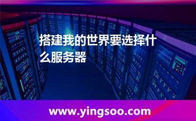 搭建我的世界要选择什么服务器