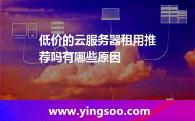 低价的云服务器租用推荐吗有哪些原因
