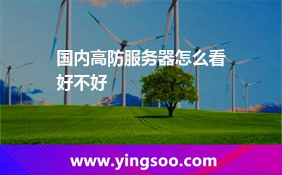 国内高防服务器怎么看好不好