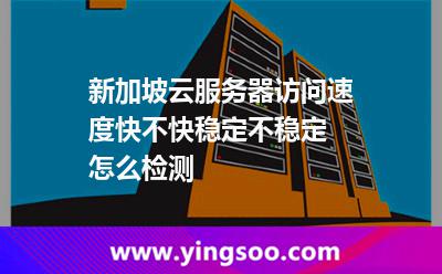 新加坡云服务器访问速度快不快稳定不稳定 怎么检测