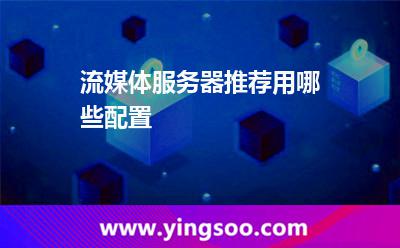 流媒体服务器推荐用哪些配置