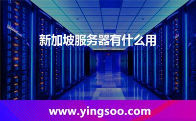 新加坡服务器有什么用